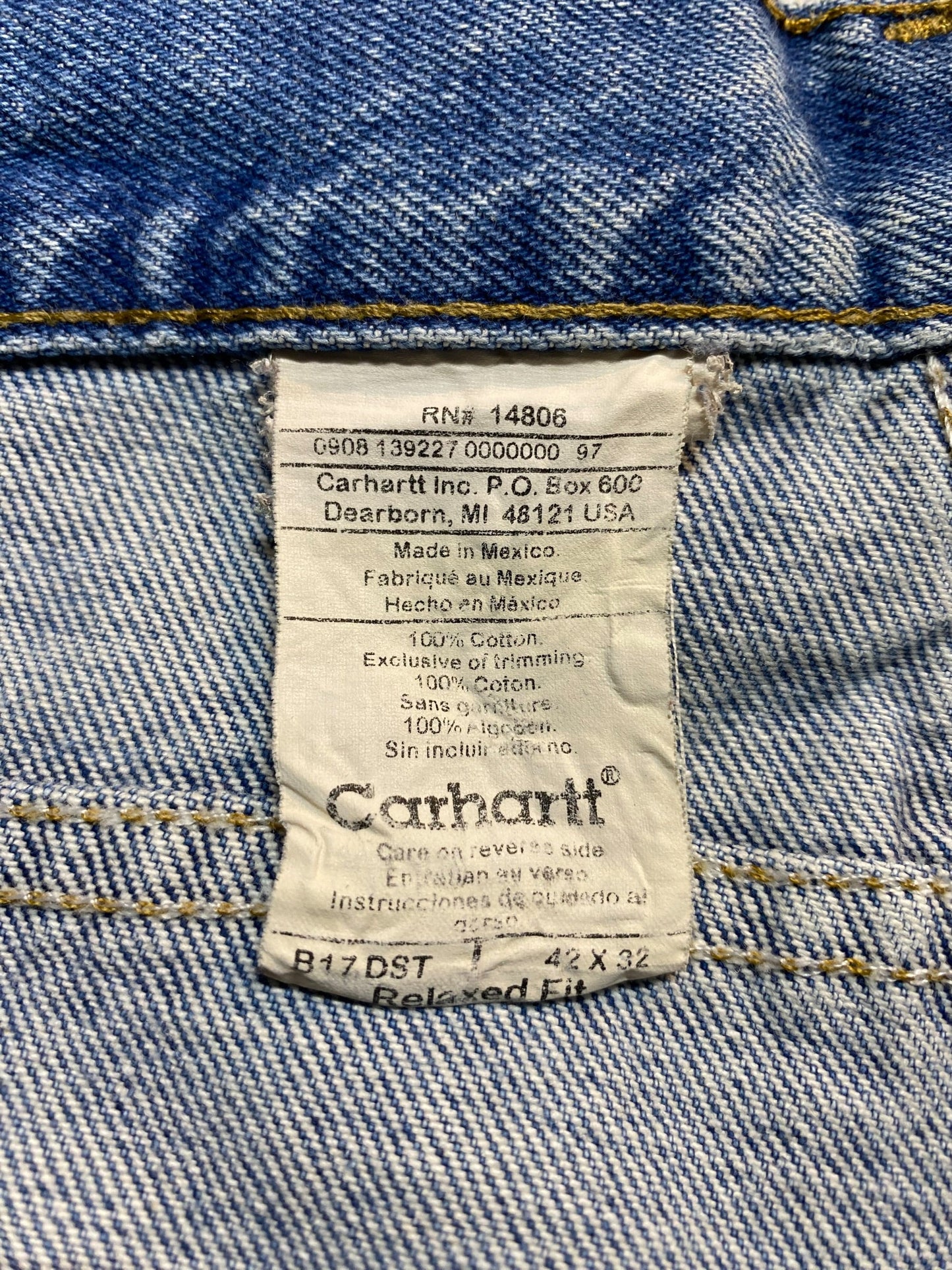 Carhartt カーハート Relaxed Fit リラックスフィット デニムパンツ オーバーサイズ