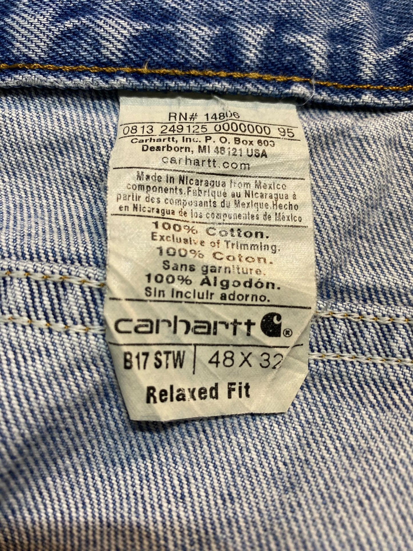 Carhartt カーハート Relaxed Fit リラックスフィット デニムパンツ オーバーサイズ