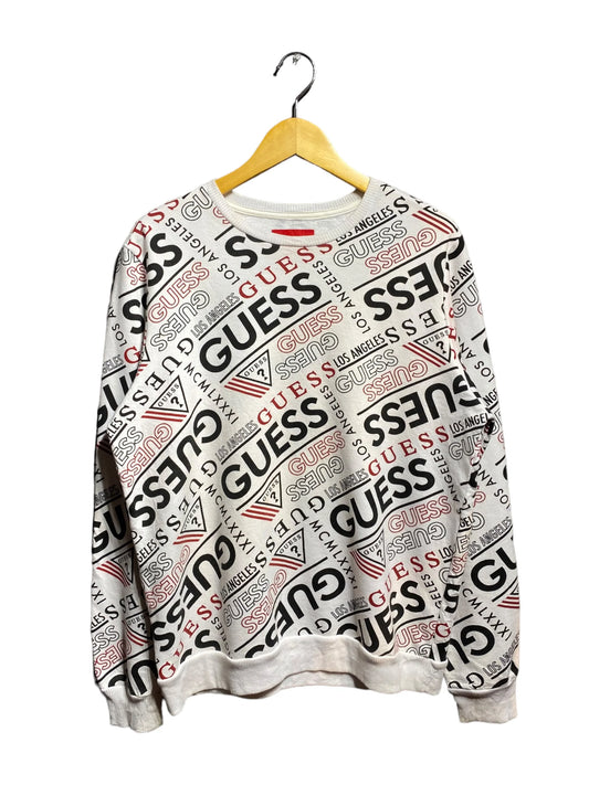 GUESS ゲス 総柄 デザイン トレーナー スウェット