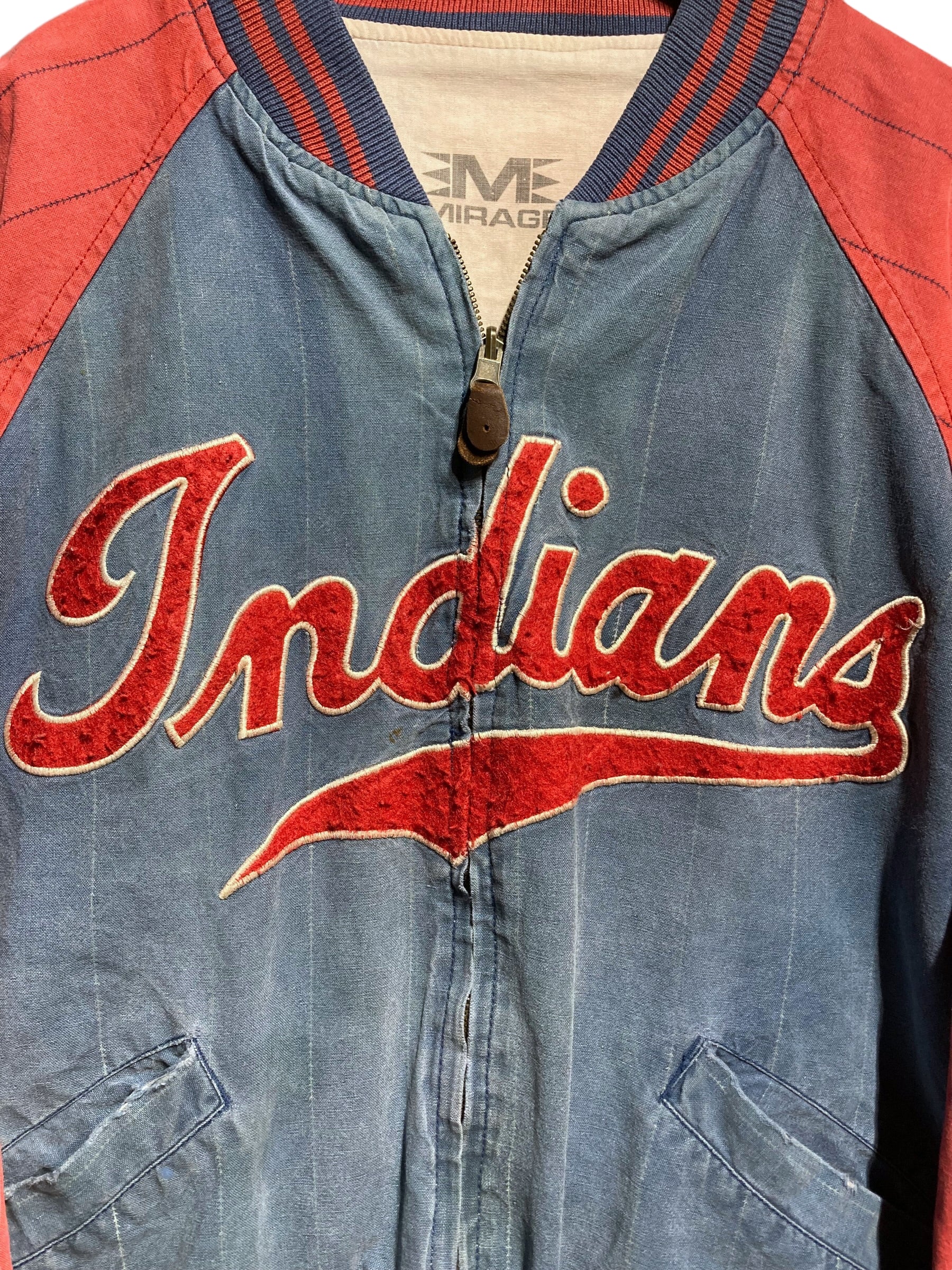 MIRAGE 90s stadium jacket スタジアムジャケット MLB Indians ...