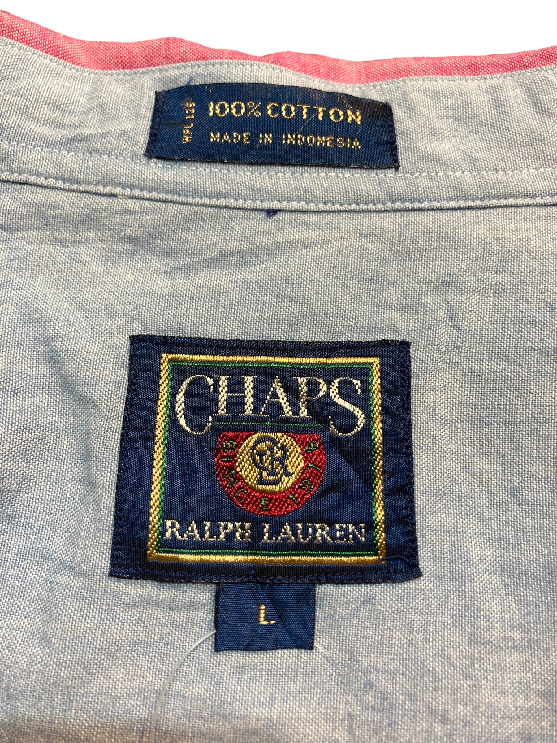 80s Chaps チャップス Ralph Lauren ラルフローレン 半袖シャツ 柄シャツ