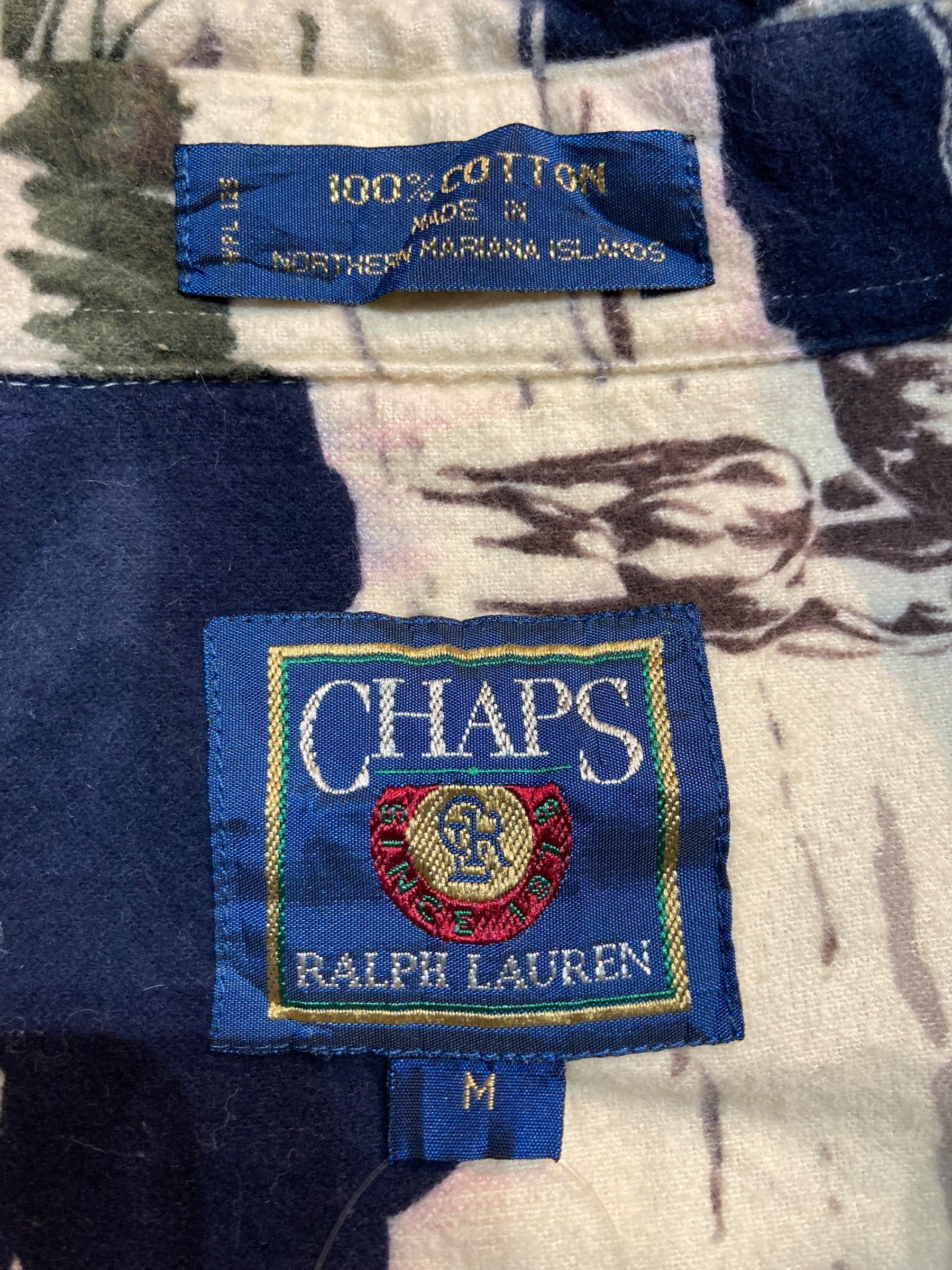 80s Chaps チャップス Ralph Lauren ラルフローレン 長袖シャツ