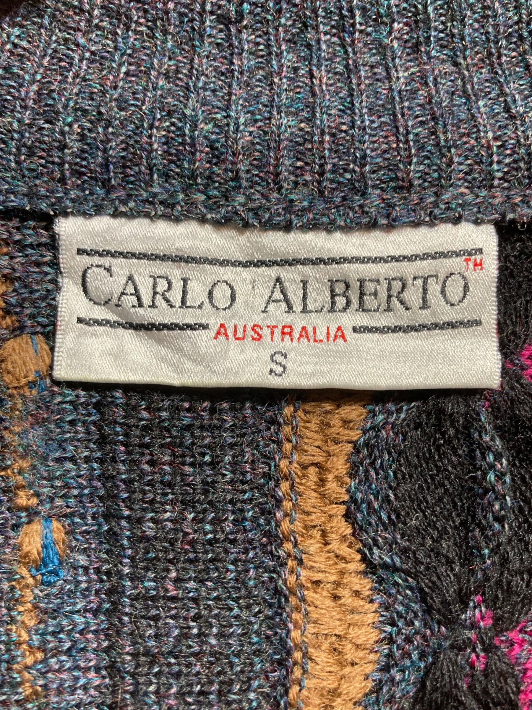 CARLO ALBERTO knit sweater ウールニット 3Dニット セーター