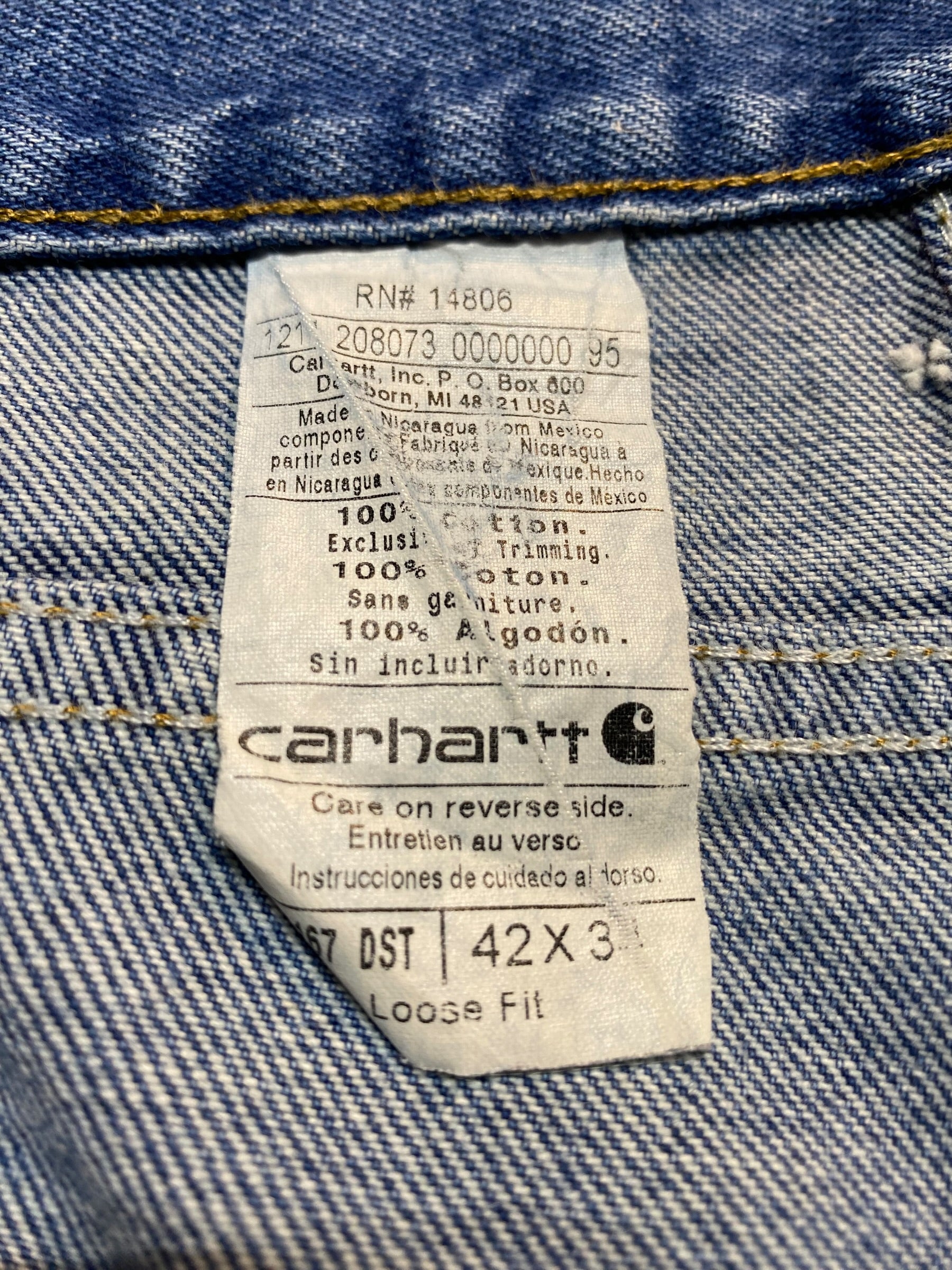 Carhartt カーハート Loose Fit ルーズフィット デニムパンツ オーバー