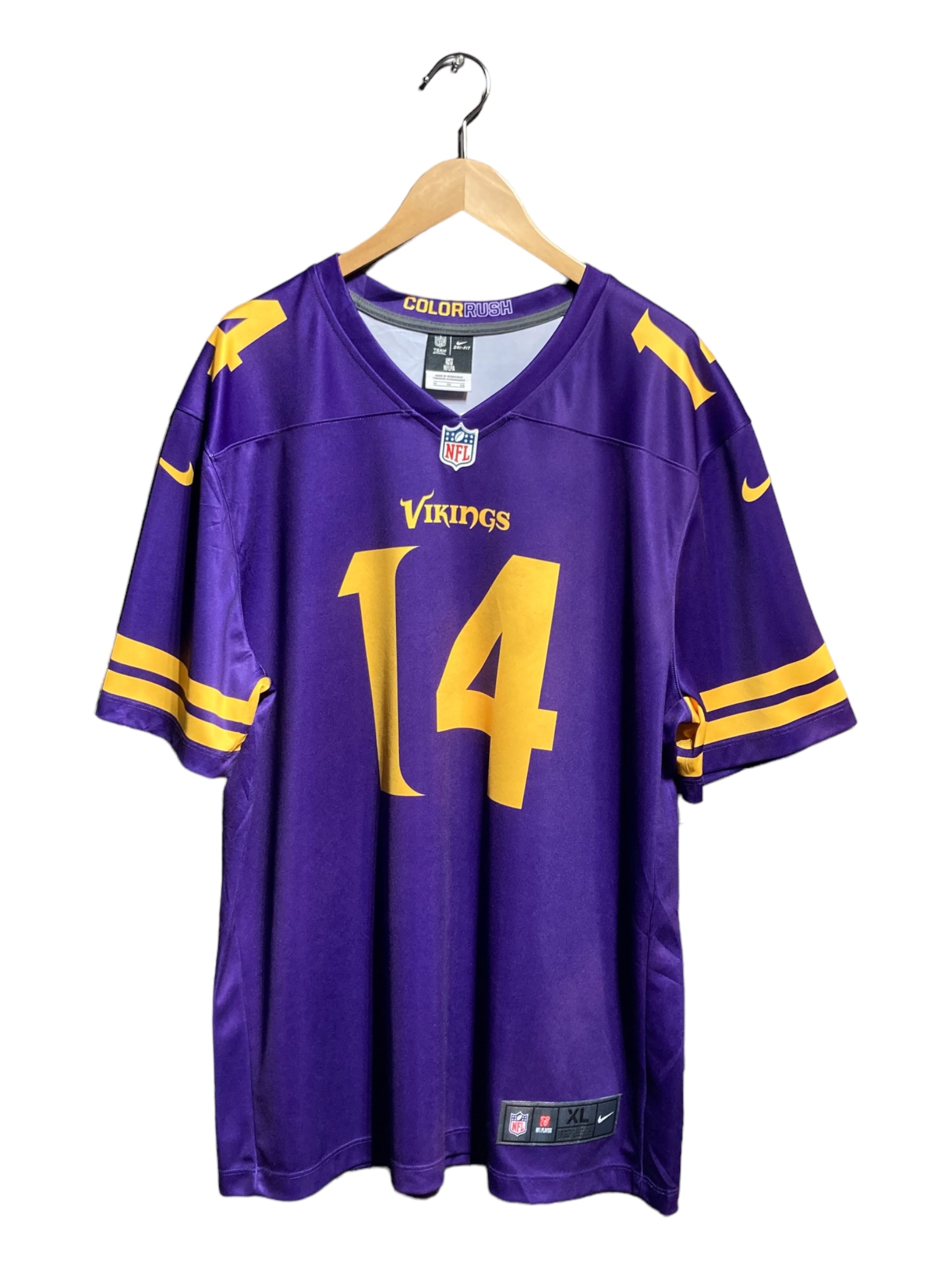 NFL アメフト バイキングス Tシャツ 紫 パープル 63％以上節約 - シャツ