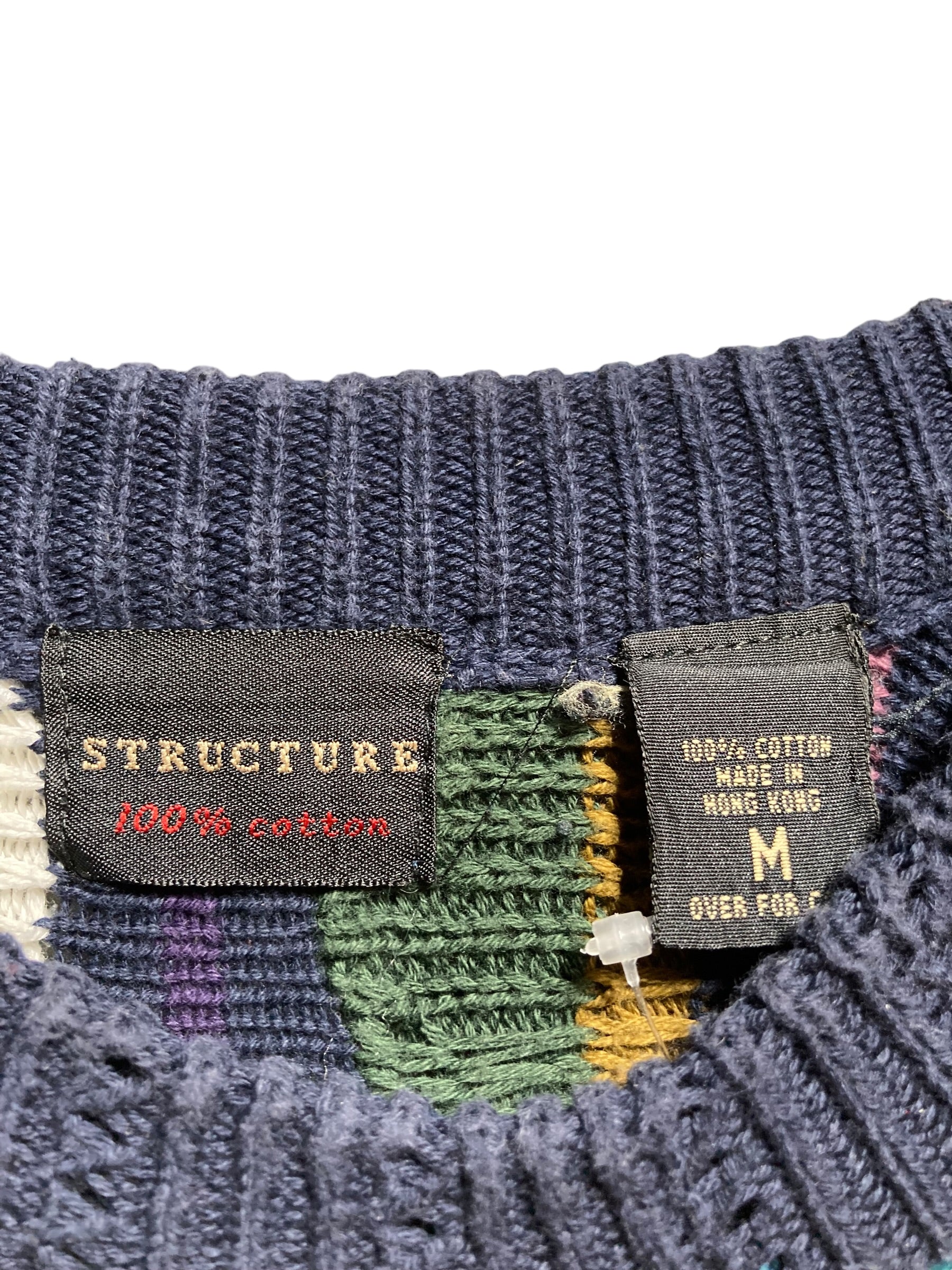 STRUCTURE knit sweater ニット コットン セーター – STORAGE UNLIMITED