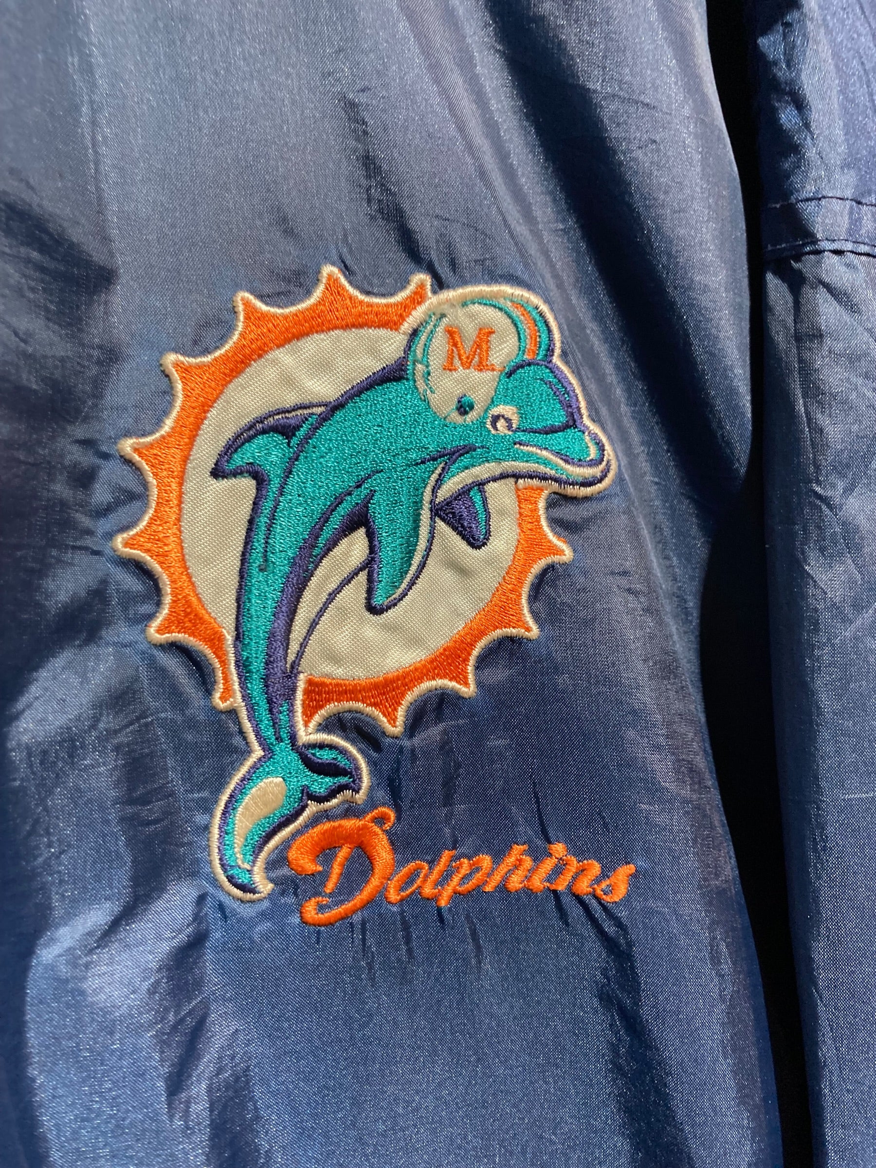 90s NFL Dolphins ドルフィンズ NYLON JACKET ナイロンプルオーバー