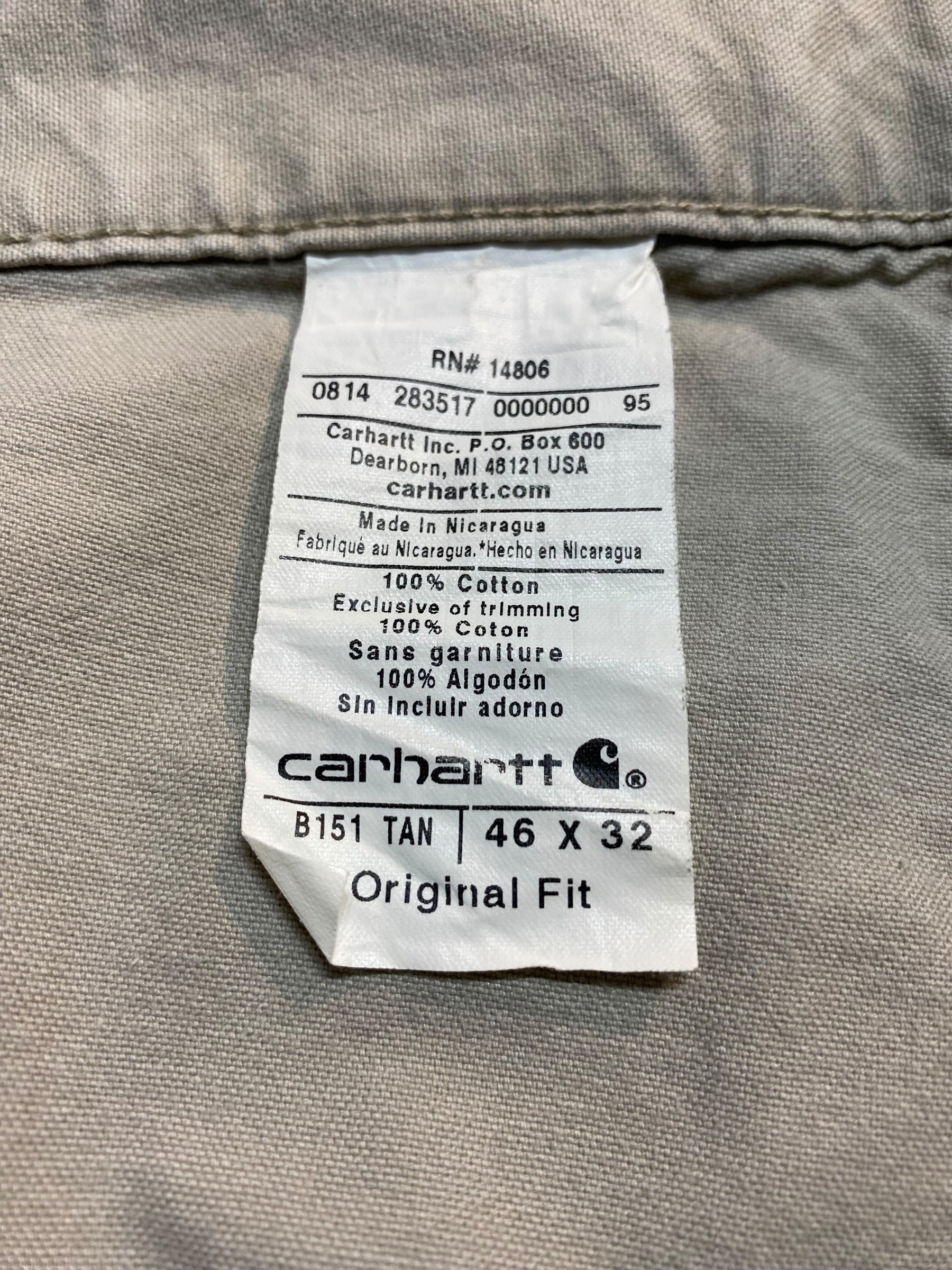 Carhartt カーハート Original Fit オリジナルフィット ペインター