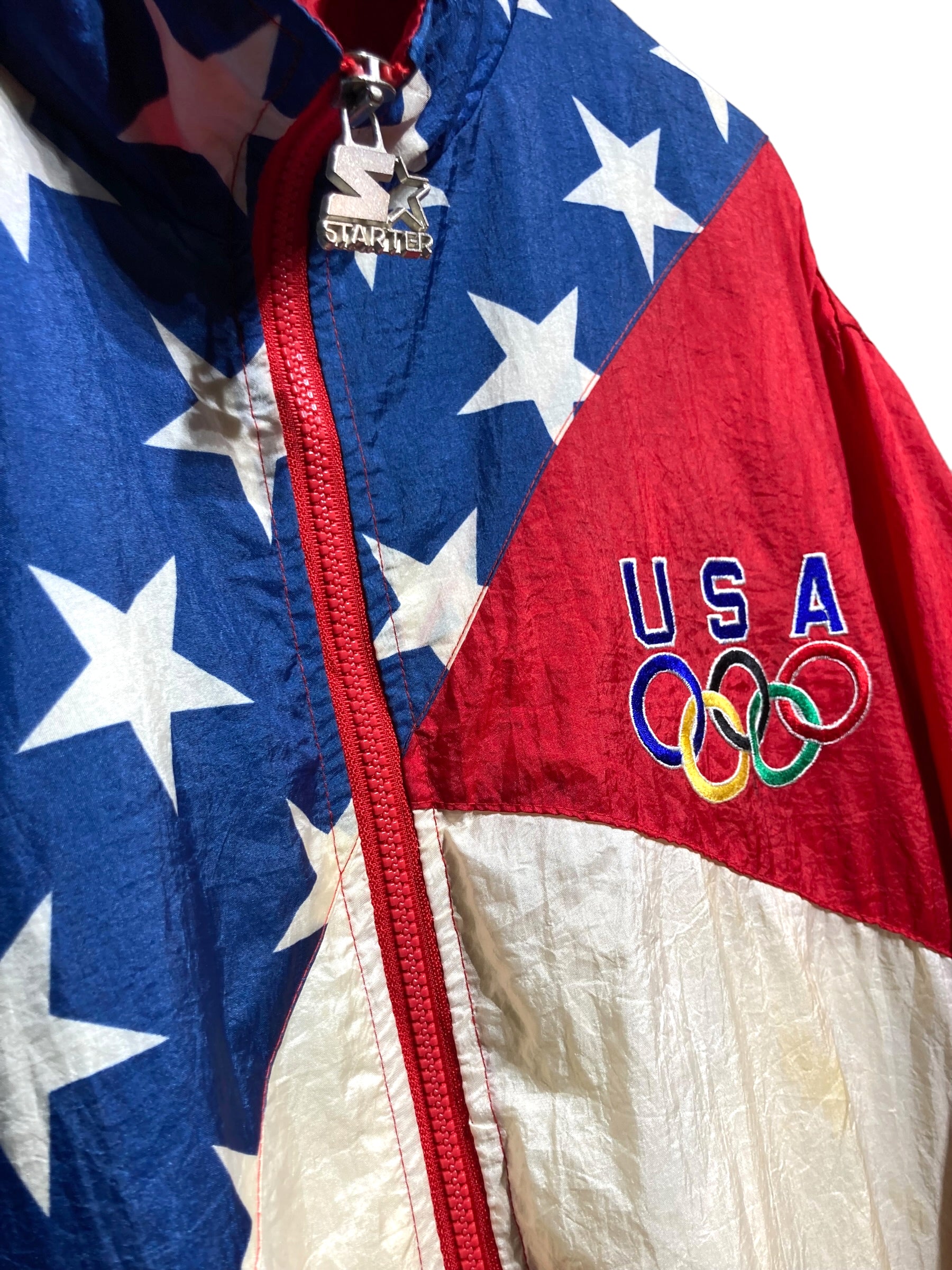 90s USAチーム オリンピック STARTER スターター ナイロンジャケット