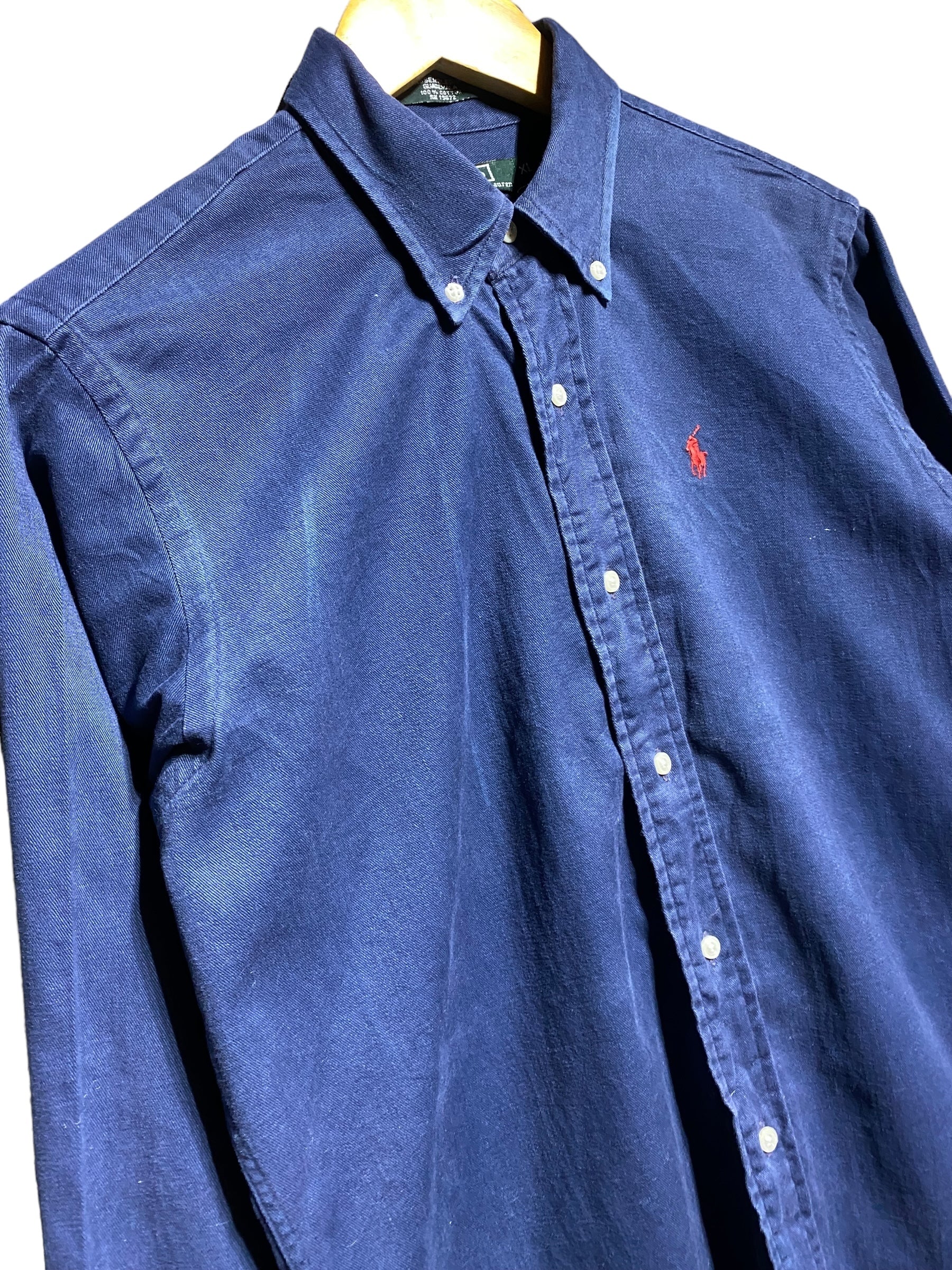 80s 80年代 Polo Ralph Lauren ポロ ラルフローレン 長袖シャツ 無地