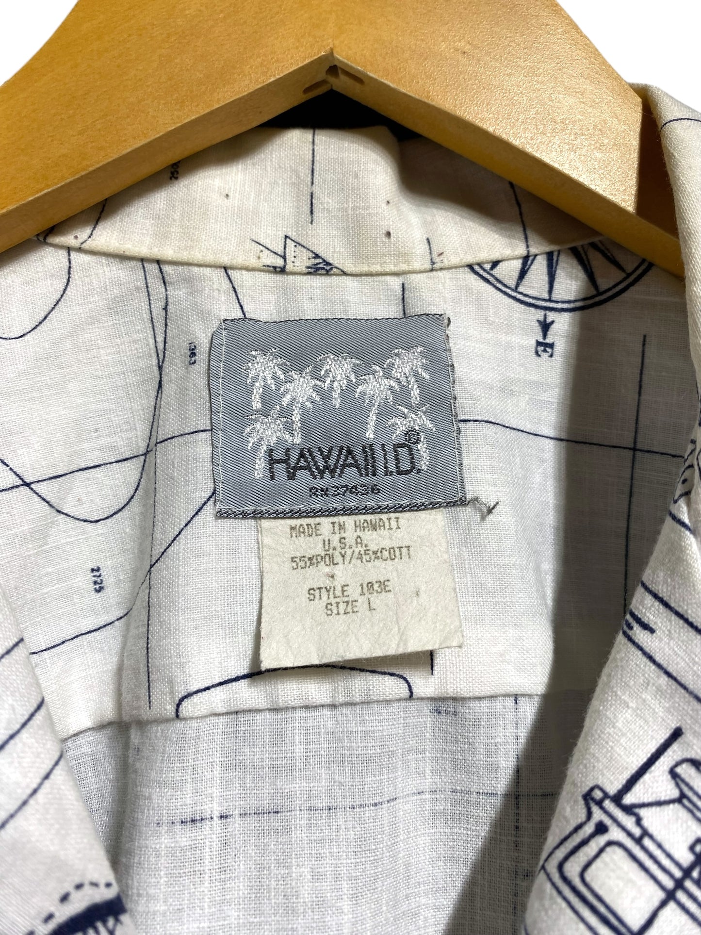 アロハシャツ ハワイシャツ ハワイアン 総柄 柄 HAWAII ID