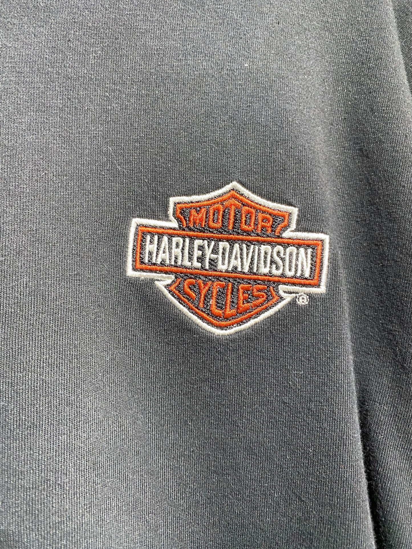 HARLEY DAVIDSON ハーレーダビッドソン 刺繍 長袖 Tシャツ ロンT