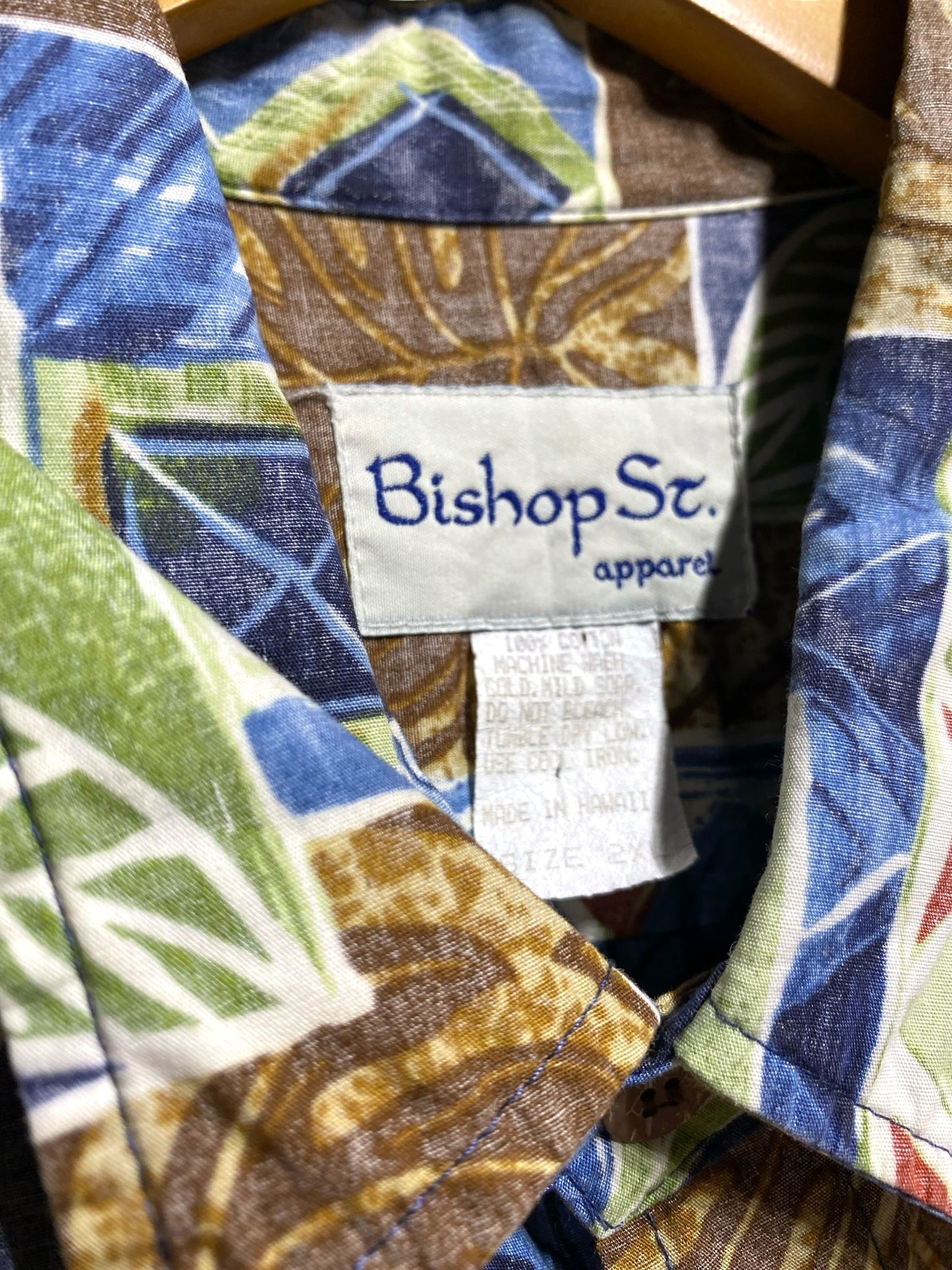 アロハシャツ ハワイシャツ ハワイアン 総柄 柄 Bishop St