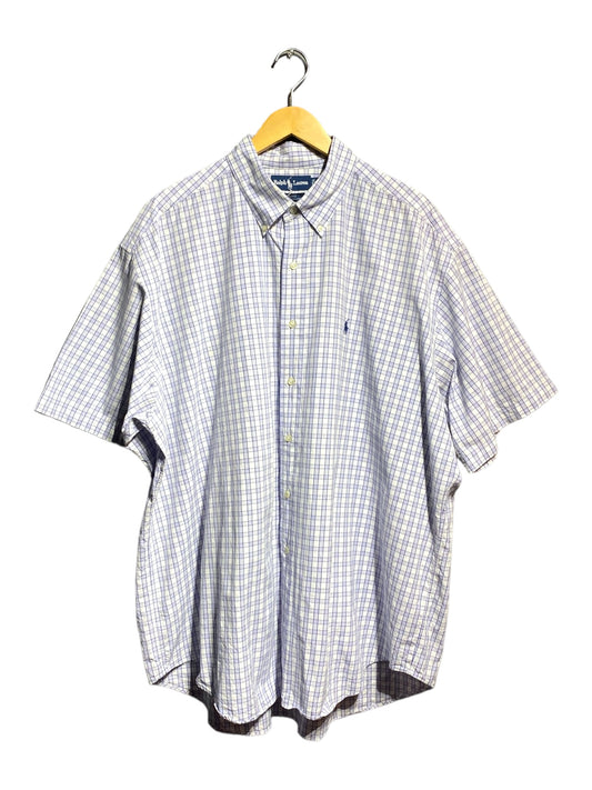 90s 90年代 Ralph Lauren ラルフローレン 半袖シャツ チェックシャツ