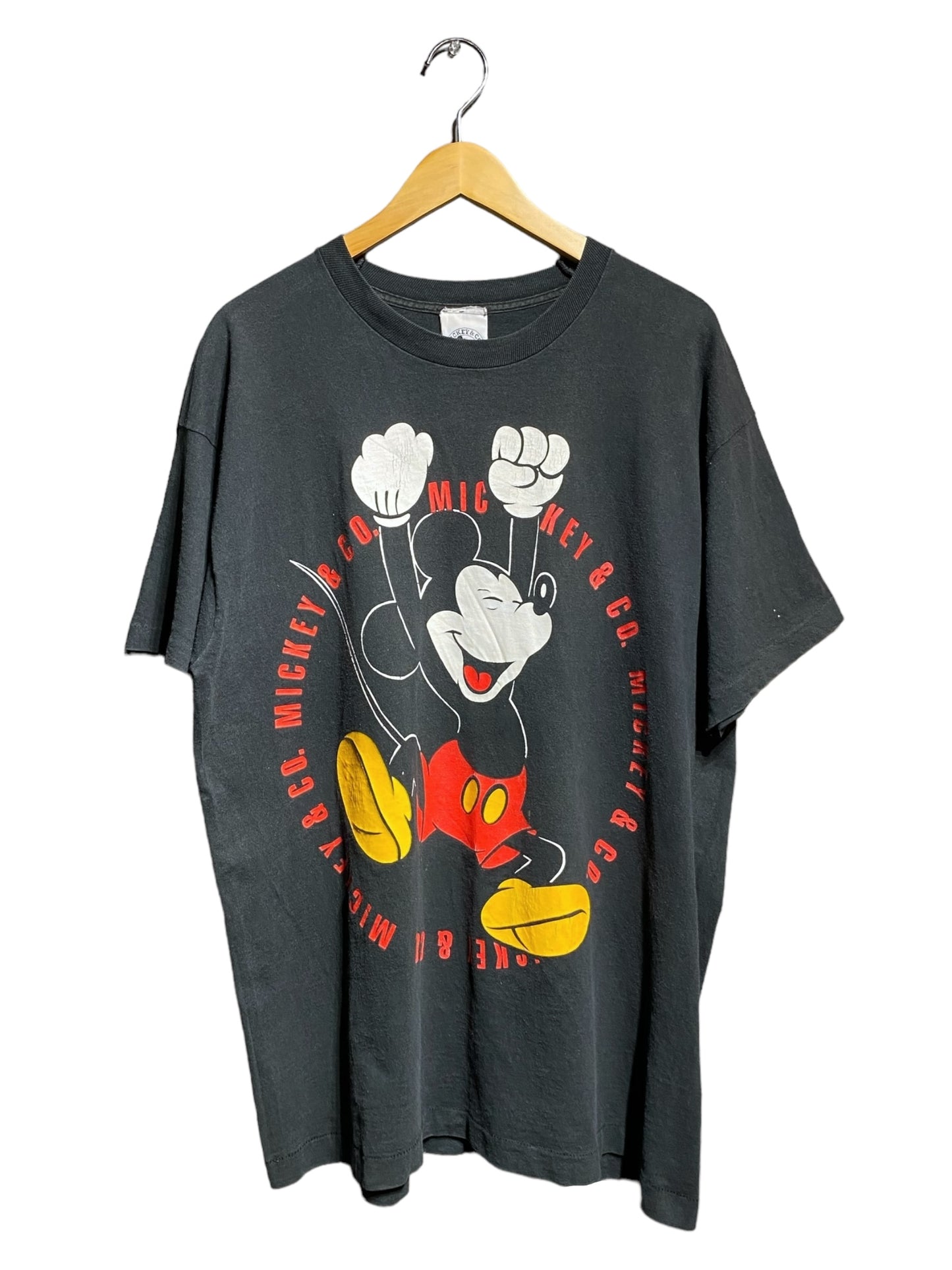 90s 90年代 MICKEY&CO ミッキー DISNEY ディズニー キャラクター アニメ 半袖 Tシャツ