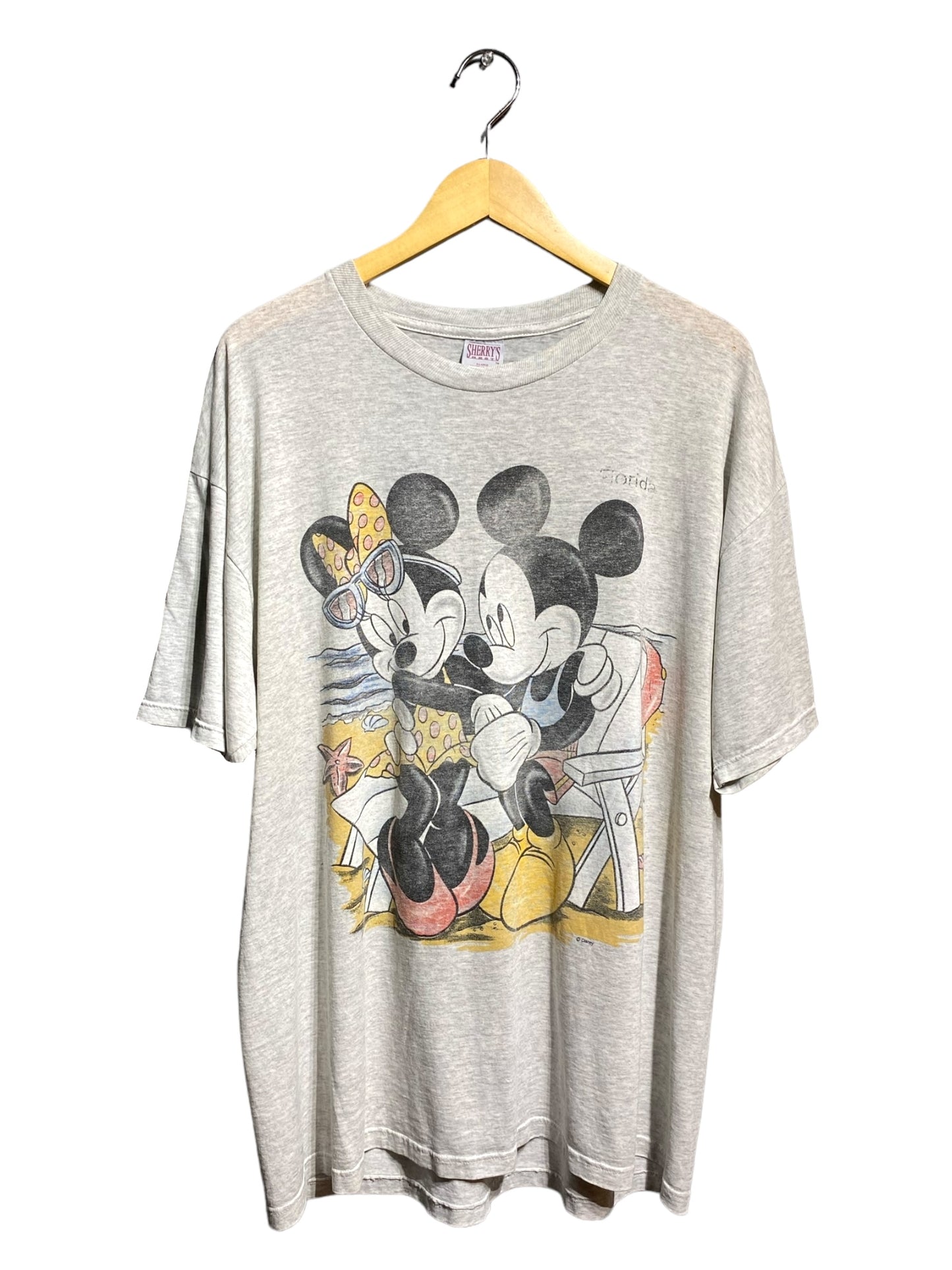 90s 90年代 DISNEY ディズニー ミッキー ミニー キャラクター アニメ 半袖 Tシャツ