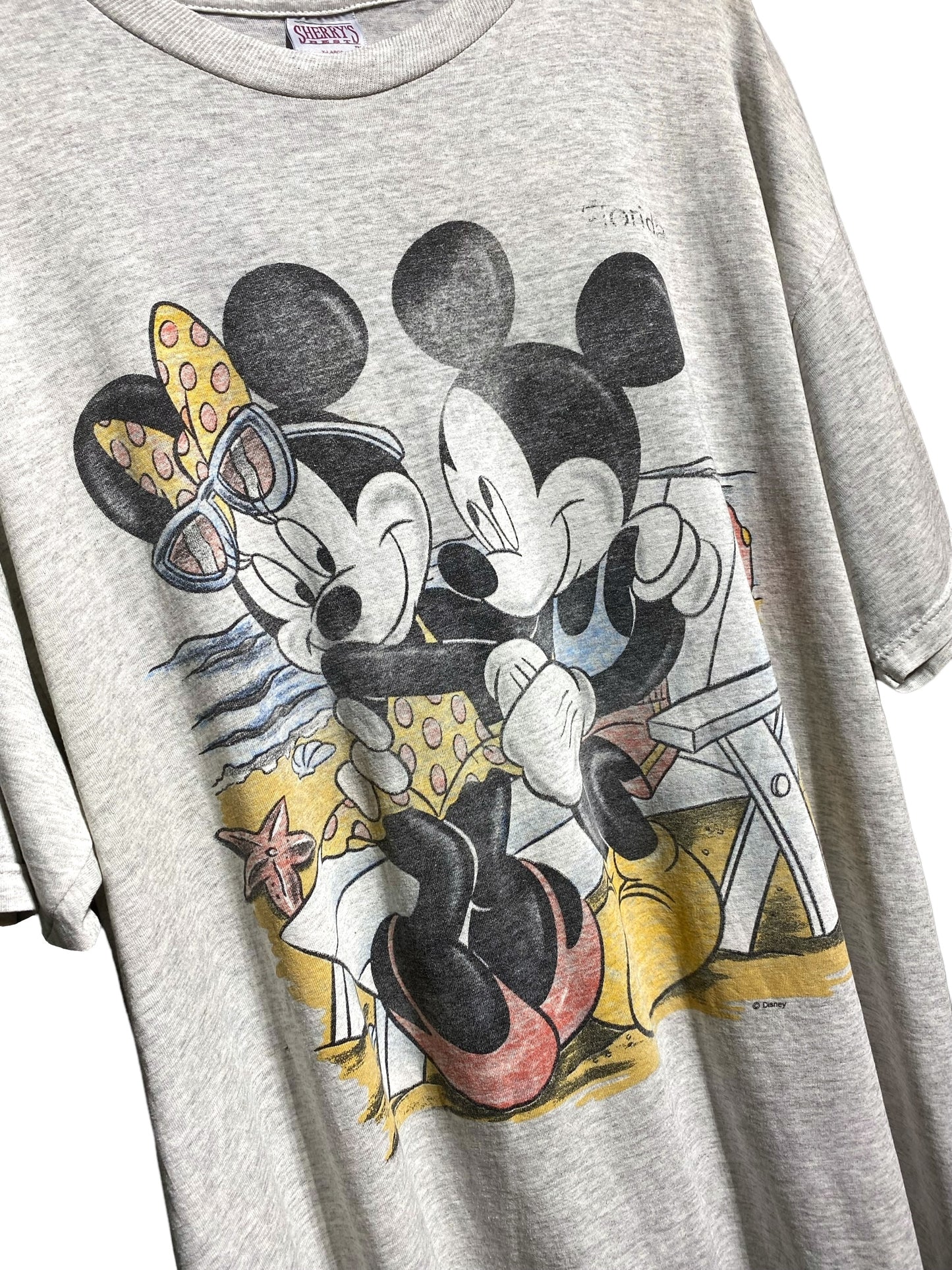 90s 90年代 DISNEY ディズニー ミッキー ミニー キャラクター アニメ 半袖 Tシャツ