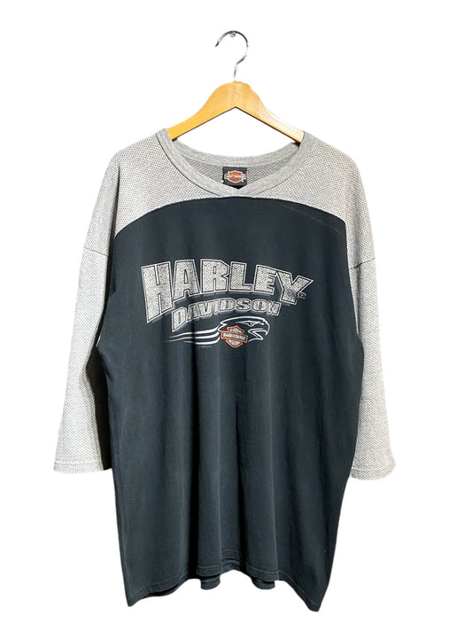 90s 90年代 HARLEY DAVIDSON ハーレーダビッドソン 長袖 Tシャツ ロンT 5分丈