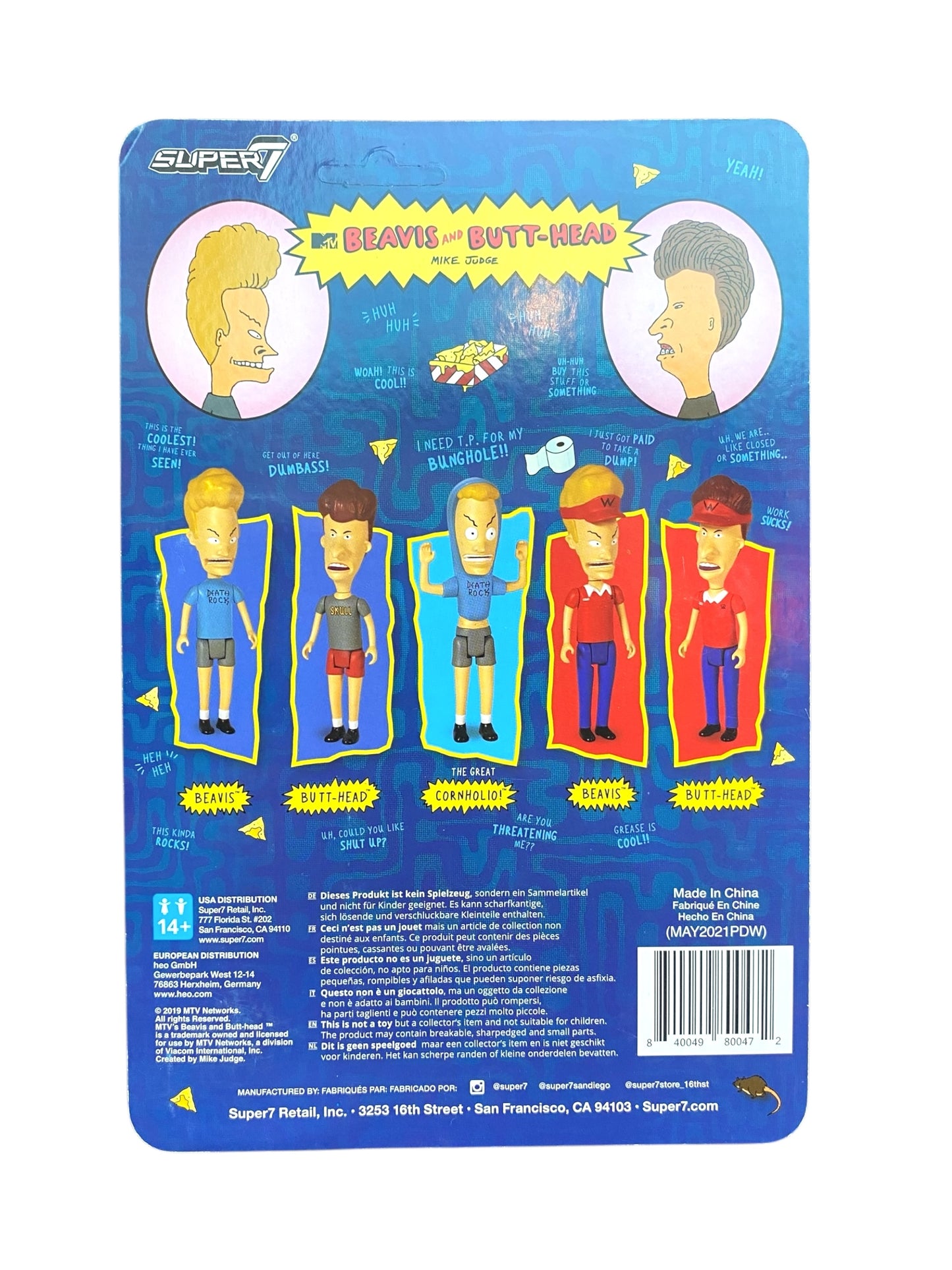 SUPER7 スーパー7 BEAVIS＆BUTT-HEAD ビーバスアンドバッドヘッド BEAVIS フィギュア