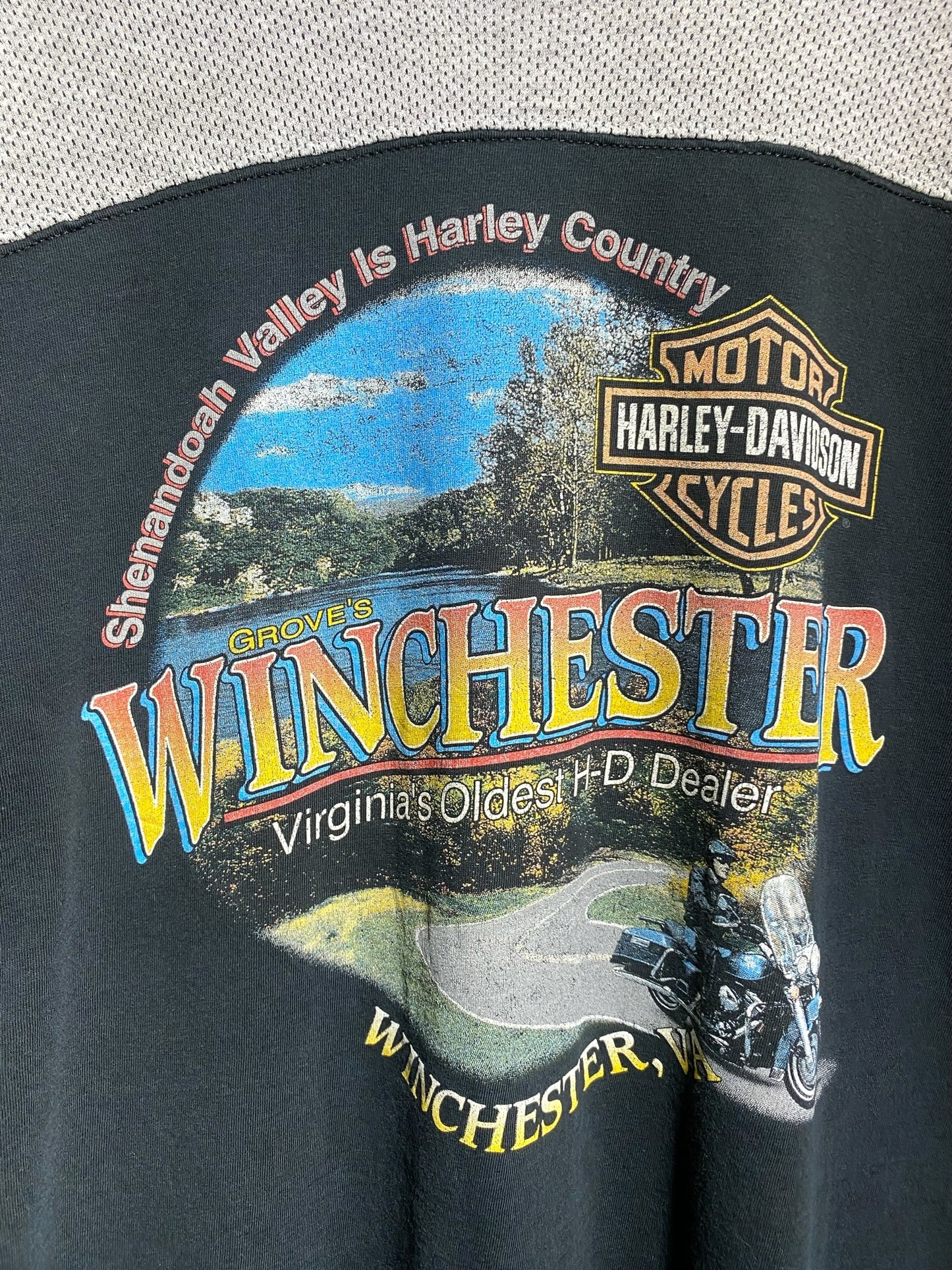 90s 90年代 HARLEY DAVIDSON ハーレーダビッドソン 長袖 Tシャツ ロンT 5分丈