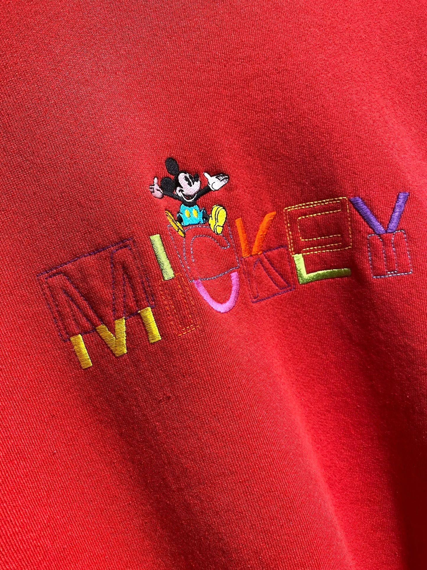 micky&co ミッキーアンドコー Disney ディズニー 90年代 刺繍 スウェット トレーナー