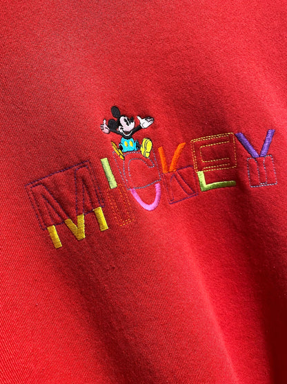 micky&co ミッキーアンドコー Disney ディズニー 90年代 刺繍 スウェット トレーナー