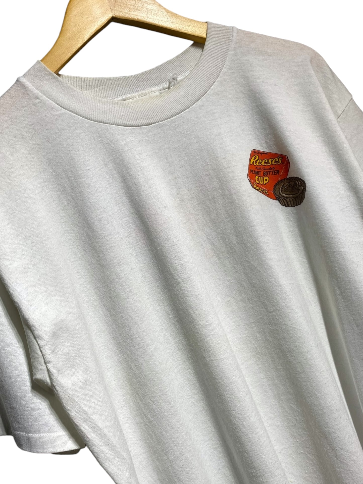 90s 90年代 Reeses ピーナツバター お菓子 アドバタイジング 半袖 Tシャツ