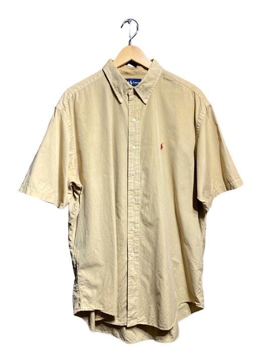 90s 90年代 Ralph Lauren ラルフローレン 半袖シャツ 無地シャツ