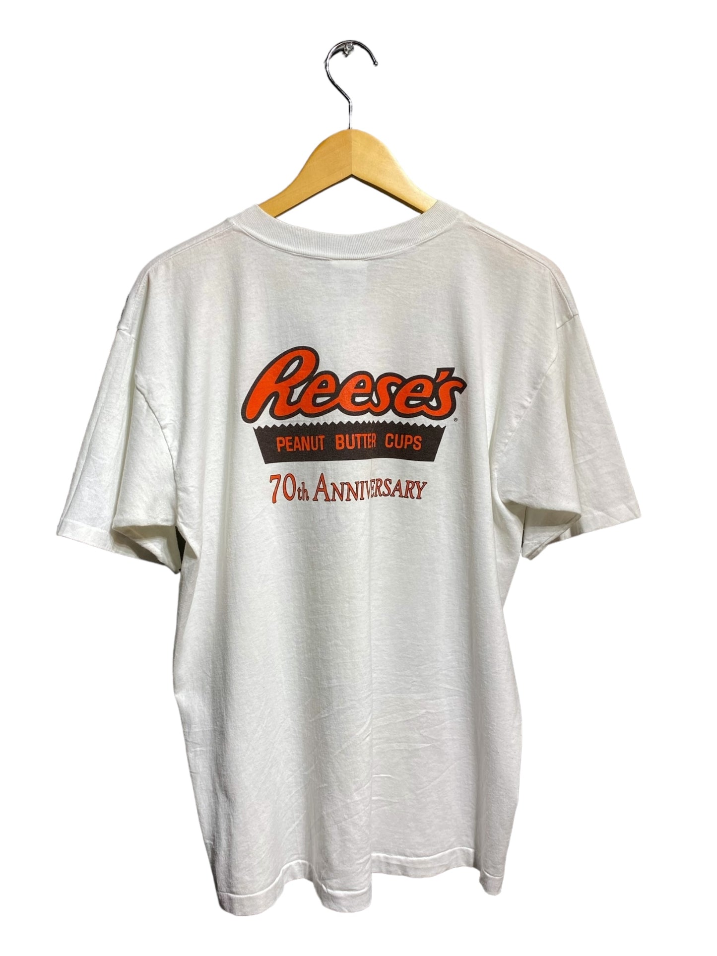 90s 90年代 Reeses ピーナツバター お菓子 アドバタイジング 半袖 Tシャツ