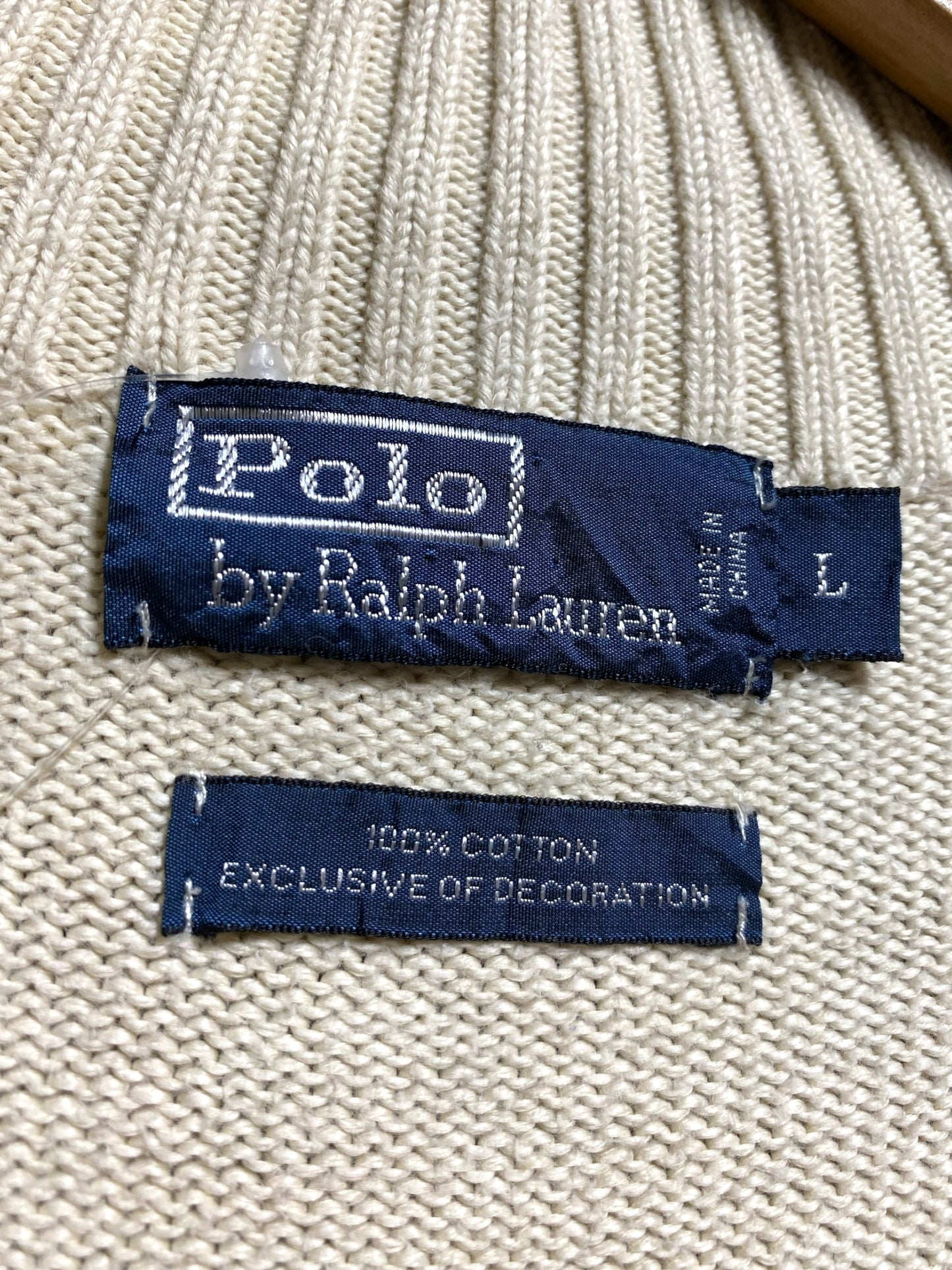 Polo Ralph  Lauren ポロ ラルフローレン 90s ハーフジップ ニット セーター