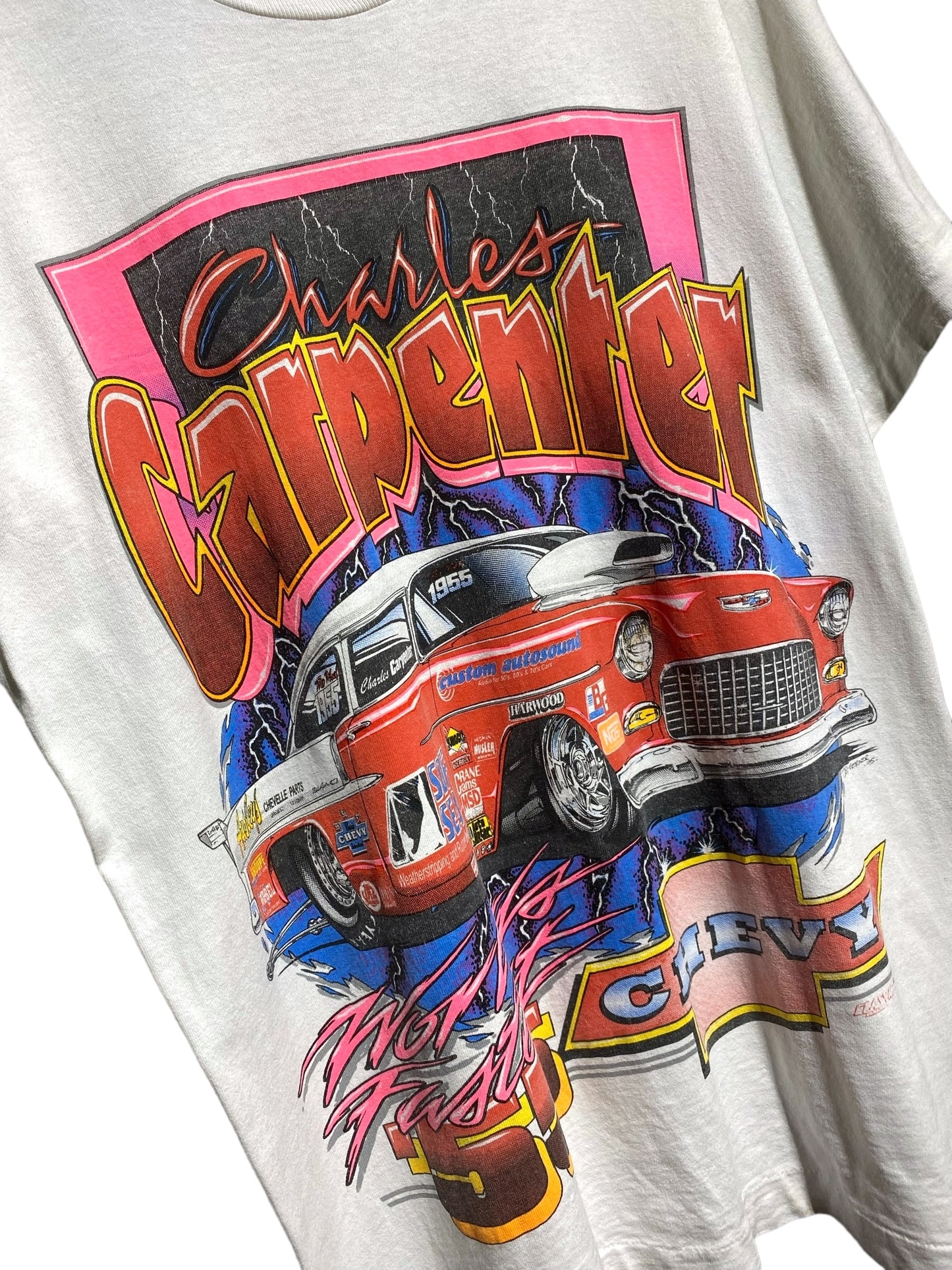 90s 90年代 レーシング 車 半袖 Tシャツ