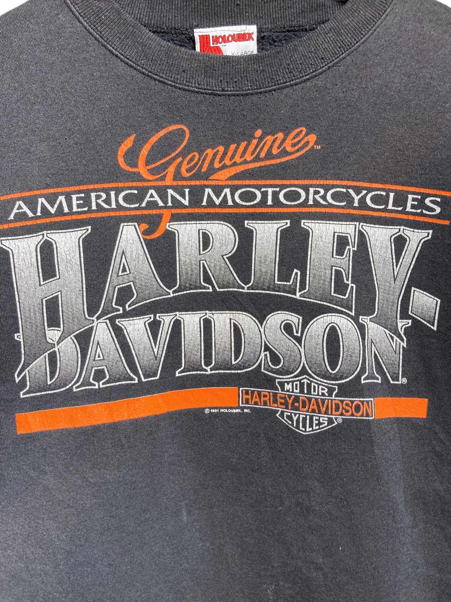 Harley Davidson ハーレーダビッドソン HOLOUBEK 90s スウェット トレーナー